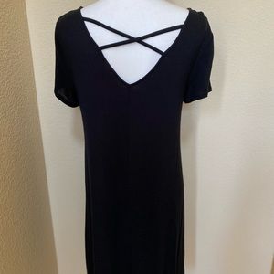 Mossimo Supply Co. Black Criss-Cross Detail Dress
